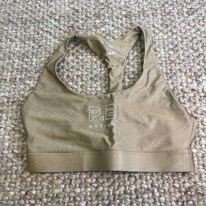 P.E. Nation Racerback Sports Bra Size Small Green